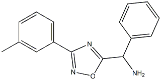 [3-(3-methylphenyl)-1,2,4-oxadiazol-5-yl](phenyl)methanamine Struktur