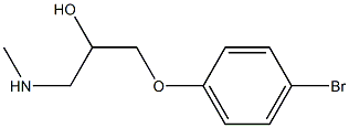 [3-(4-bromophenoxy)-2-hydroxypropyl](methyl)amine Struktur