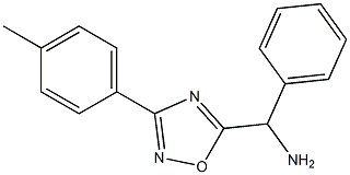 [3-(4-methylphenyl)-1,2,4-oxadiazol-5-yl](phenyl)methanamine Struktur