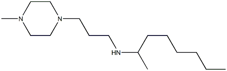 [3-(4-methylpiperazin-1-yl)propyl](octan-2-yl)amine Struktur