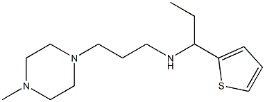 [3-(4-methylpiperazin-1-yl)propyl][1-(thiophen-2-yl)propyl]amine Struktur