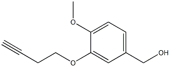 [3-(but-3-yn-1-yloxy)-4-methoxyphenyl]methanol Struktur