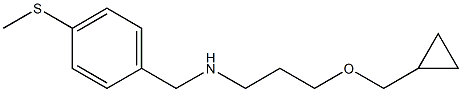 [3-(cyclopropylmethoxy)propyl]({[4-(methylsulfanyl)phenyl]methyl})amine Struktur