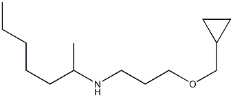 [3-(cyclopropylmethoxy)propyl](heptan-2-yl)amine Struktur