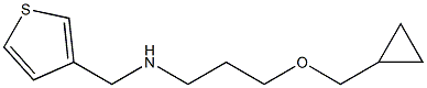 [3-(cyclopropylmethoxy)propyl](thiophen-3-ylmethyl)amine Struktur