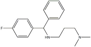 [3-(dimethylamino)propyl][(4-fluorophenyl)(phenyl)methyl]amine Struktur