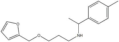 [3-(furan-2-ylmethoxy)propyl][1-(4-methylphenyl)ethyl]amine Struktur