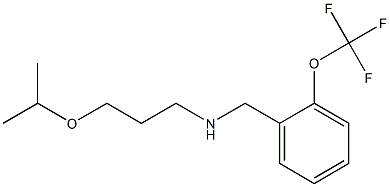 [3-(propan-2-yloxy)propyl]({[2-(trifluoromethoxy)phenyl]methyl})amine Struktur