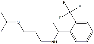 [3-(propan-2-yloxy)propyl]({1-[2-(trifluoromethyl)phenyl]ethyl})amine Struktur