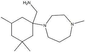 [3,3,5-trimethyl-1-(4-methyl-1,4-diazepan-1-yl)cyclohexyl]methanamine Struktur