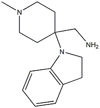 [4-(2,3-dihydro-1H-indol-1-yl)-1-methylpiperidin-4-yl]methylamine Struktur