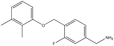 [4-(2,3-dimethylphenoxymethyl)-3-fluorophenyl]methanamine Struktur