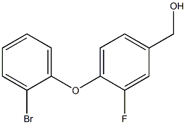 [4-(2-bromophenoxy)-3-fluorophenyl]methanol Struktur