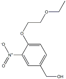 [4-(2-ethoxyethoxy)-3-nitrophenyl]methanol Struktur