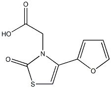 [4-(2-furyl)-2-oxo-1,3-thiazol-3(2H)-yl]acetic acid Struktur