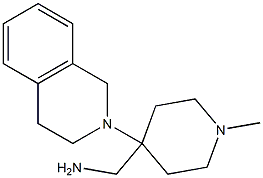 [4-(3,4-dihydroisoquinolin-2(1H)-yl)-1-methylpiperidin-4-yl]methylamine Struktur