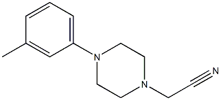 [4-(3-methylphenyl)piperazin-1-yl]acetonitrile Struktur