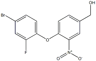 [4-(4-bromo-2-fluorophenoxy)-3-nitrophenyl]methanol Struktur