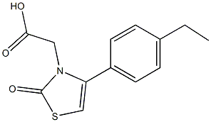 [4-(4-ethylphenyl)-2-oxo-1,3-thiazol-3(2H)-yl]acetic acid Struktur