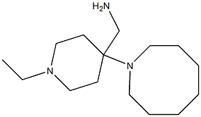 [4-(azocan-1-yl)-1-ethylpiperidin-4-yl]methanamine Struktur