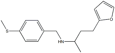 [4-(furan-2-yl)butan-2-yl]({[4-(methylsulfanyl)phenyl]methyl})amine Struktur