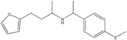 [4-(furan-2-yl)butan-2-yl]({1-[4-(methylsulfanyl)phenyl]ethyl})amine Struktur