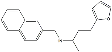 [4-(furan-2-yl)butan-2-yl](naphthalen-2-ylmethyl)amine Struktur