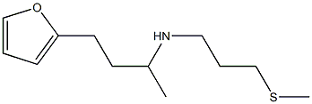 [4-(furan-2-yl)butan-2-yl][3-(methylsulfanyl)propyl]amine Struktur