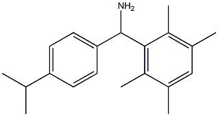 [4-(propan-2-yl)phenyl](2,3,5,6-tetramethylphenyl)methanamine Struktur