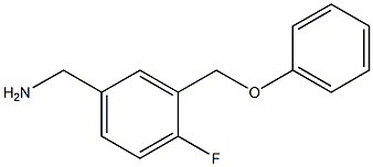 [4-fluoro-3-(phenoxymethyl)phenyl]methanamine Struktur