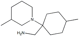 [4-methyl-1-(3-methylpiperidin-1-yl)cyclohexyl]methanamine Struktur