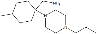 [4-methyl-1-(4-propylpiperazin-1-yl)cyclohexyl]methylamine Struktur