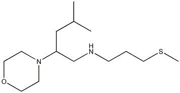 [4-methyl-2-(morpholin-4-yl)pentyl][3-(methylsulfanyl)propyl]amine Struktur