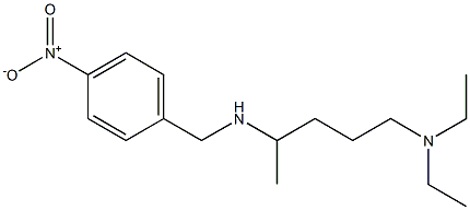 [5-(diethylamino)pentan-2-yl][(4-nitrophenyl)methyl]amine Struktur