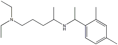 [5-(diethylamino)pentan-2-yl][1-(2,4-dimethylphenyl)ethyl]amine Struktur