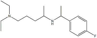 [5-(diethylamino)pentan-2-yl][1-(4-fluorophenyl)ethyl]amine Struktur