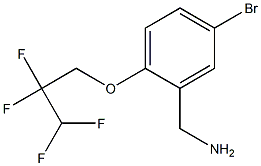 [5-bromo-2-(2,2,3,3-tetrafluoropropoxy)phenyl]methanamine Struktur