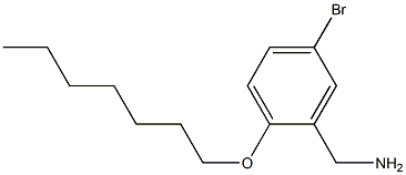 [5-bromo-2-(heptyloxy)phenyl]methanamine Struktur