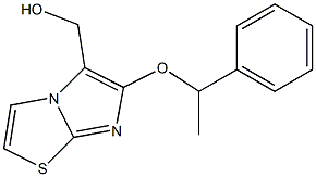 [6-(1-phenylethoxy)imidazo[2,1-b][1,3]thiazol-5-yl]methanol Struktur