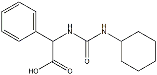 {[(cyclohexylamino)carbonyl]amino}(phenyl)acetic acid Struktur