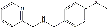 {[4-(methylsulfanyl)phenyl]methyl}(pyridin-2-ylmethyl)amine Struktur