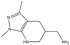 {1,3-dimethyl-1H,4H,5H,6H,7H-pyrazolo[3,4-b]pyridin-5-yl}methanamine Struktur