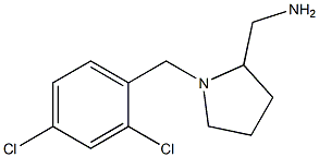 {1-[(2,4-dichlorophenyl)methyl]pyrrolidin-2-yl}methanamine Struktur