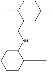 {1-[(2-tert-butylcyclohexyl)amino]-4-methylpentan-2-yl}dimethylamine Struktur