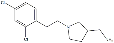 {1-[2-(2,4-dichlorophenyl)ethyl]pyrrolidin-3-yl}methylamine Struktur