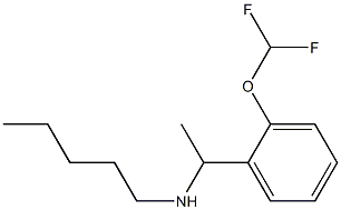 {1-[2-(difluoromethoxy)phenyl]ethyl}(pentyl)amine Struktur