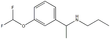 {1-[3-(difluoromethoxy)phenyl]ethyl}(propyl)amine Struktur