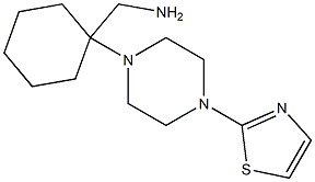 {1-[4-(1,3-thiazol-2-yl)piperazin-1-yl]cyclohexyl}methylamine Struktur