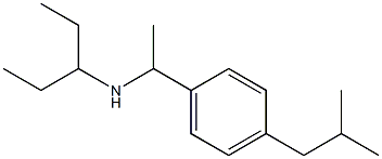 {1-[4-(2-methylpropyl)phenyl]ethyl}(pentan-3-yl)amine Struktur