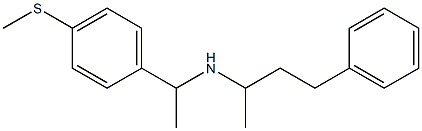 {1-[4-(methylsulfanyl)phenyl]ethyl}(4-phenylbutan-2-yl)amine Struktur